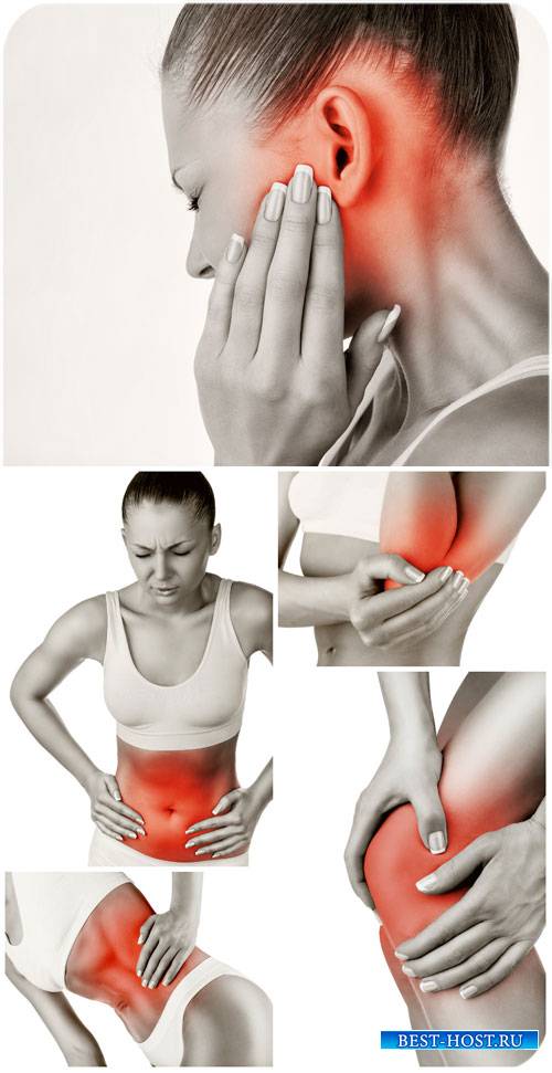 Боль, мышечная боль, боль в суставах / Pain, muscle pain, joint pain - Stock photo