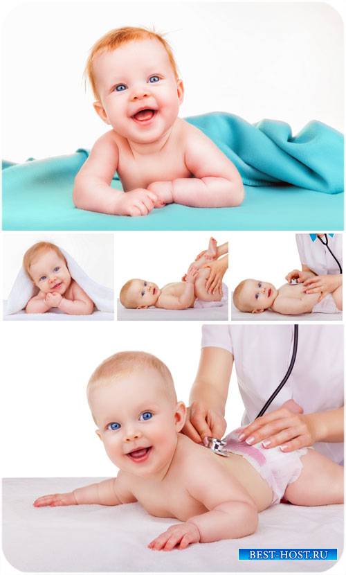 Маленький ребенок, детский врач / Baby, child's doctor - Stock photo