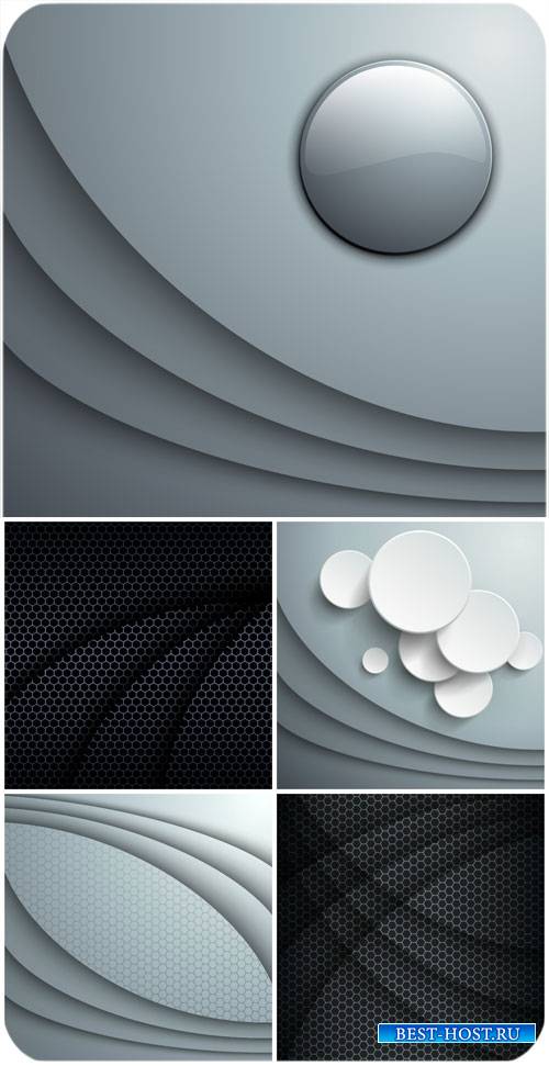 Черные и серые абстрактные фоны в векторе / Black and gray abstract background vector