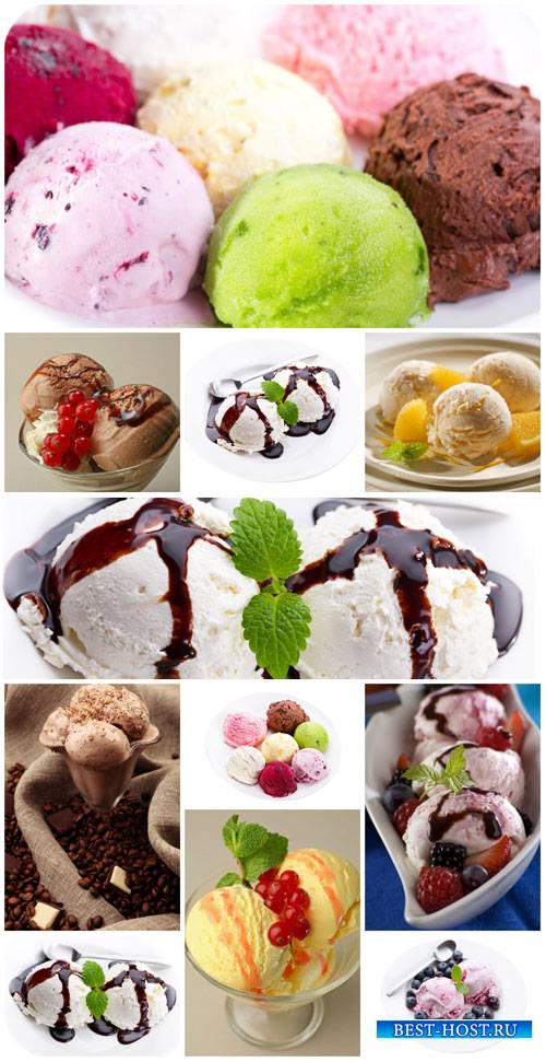 Мороженое с шоколадом и ягодами / Ice cream with chocolate and berries - St ...