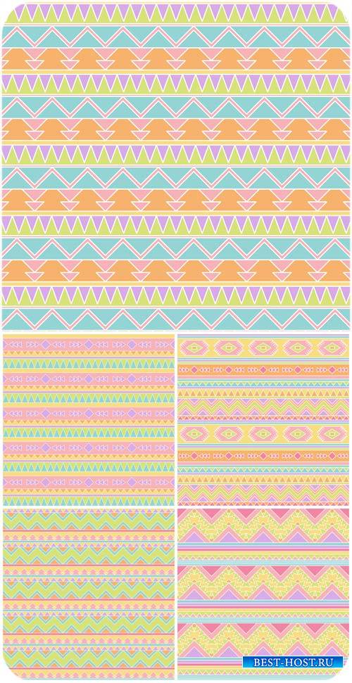 Векторные фоны с геометрическими узорами / Vector background with geometric patterns