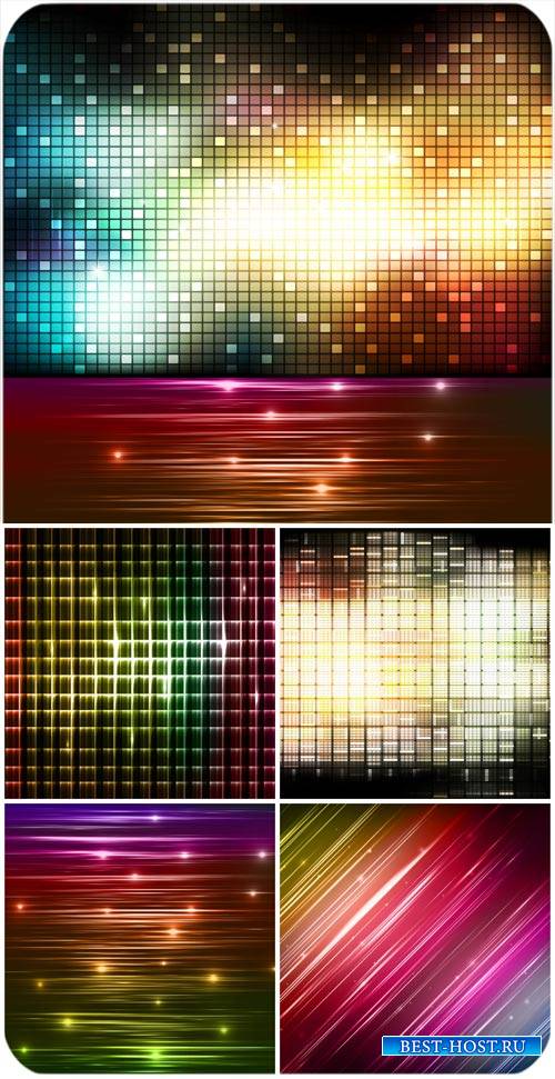 Векторные сверкающие фоны, абстракция / Vector glittering background, abstr ...