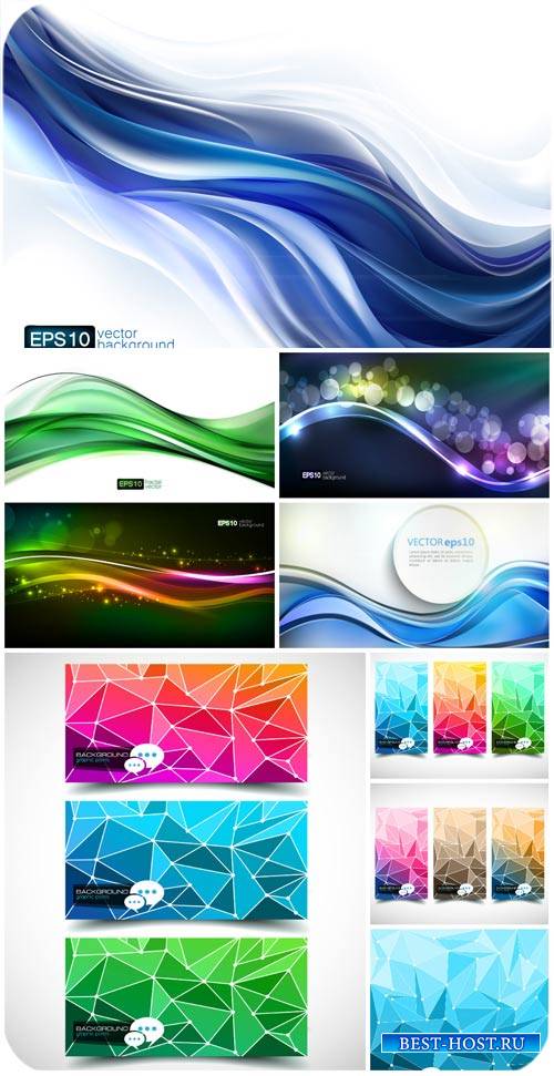 Фоны и баннеры в векторе, абстракция / Backgrounds and banner vector, abstract