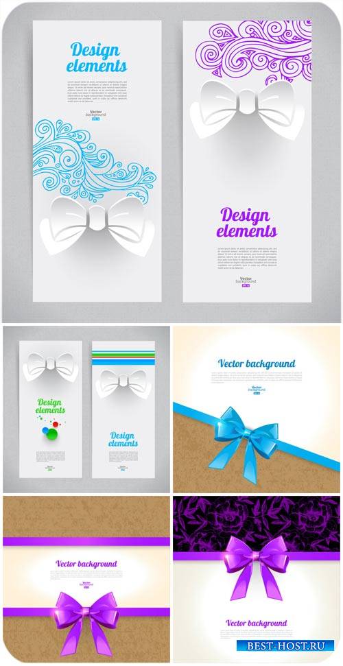 Дизайнерские элементы, фоны в векторе / Design elements, backgrounds vector