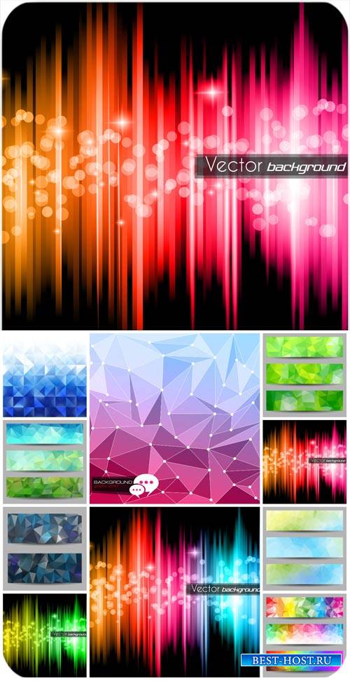 Абстрактные векторные фоны, баннеры / Abstract vector backgrounds, banners