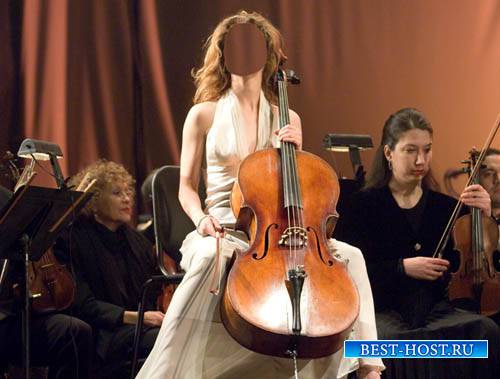 Шаблон женский - Красивая музыка виолончели