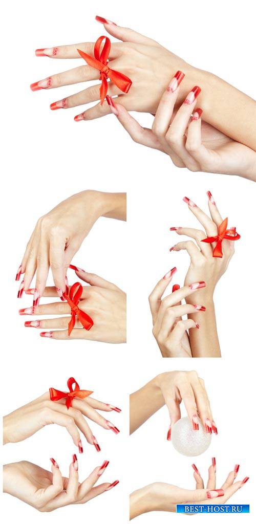 Женские руки, красивый маникюр / Female hands, beautiful manicure - Stock photo