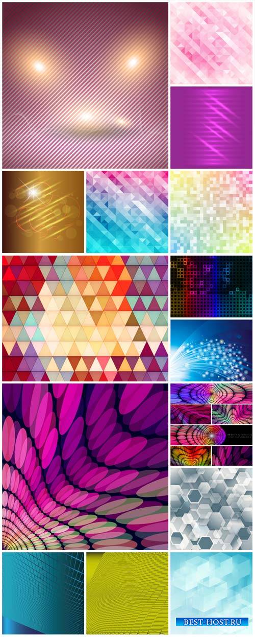 Абстрактные векторные фоны / Abstract vector backgrounds # 9