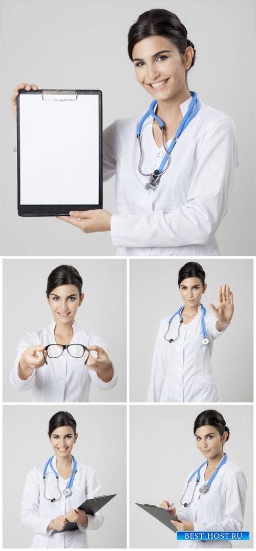 Женщина врач, медицина / Female medical doctor, medicine #1 - stock photos