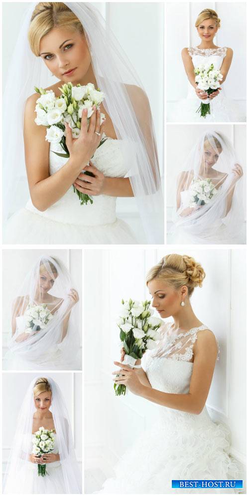 Невеста с букетом белых цветов / Bride with a bouquet of white flowers - St ...