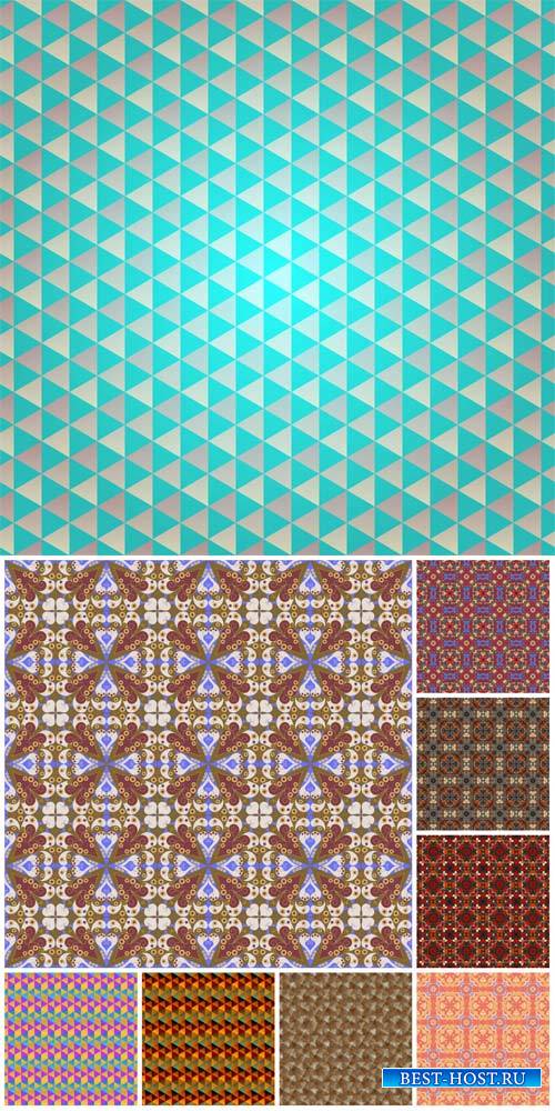 Векторные фоны с узорами / Vector backgrounds with patterns