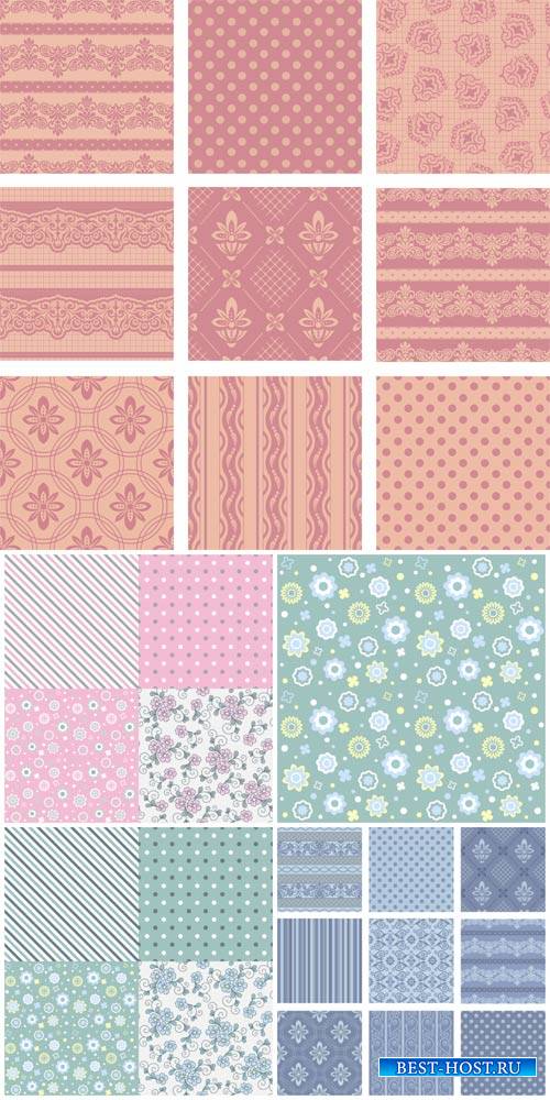 Векторные текстуры # 3 / Vector textures, backgrounds with patterns # 3