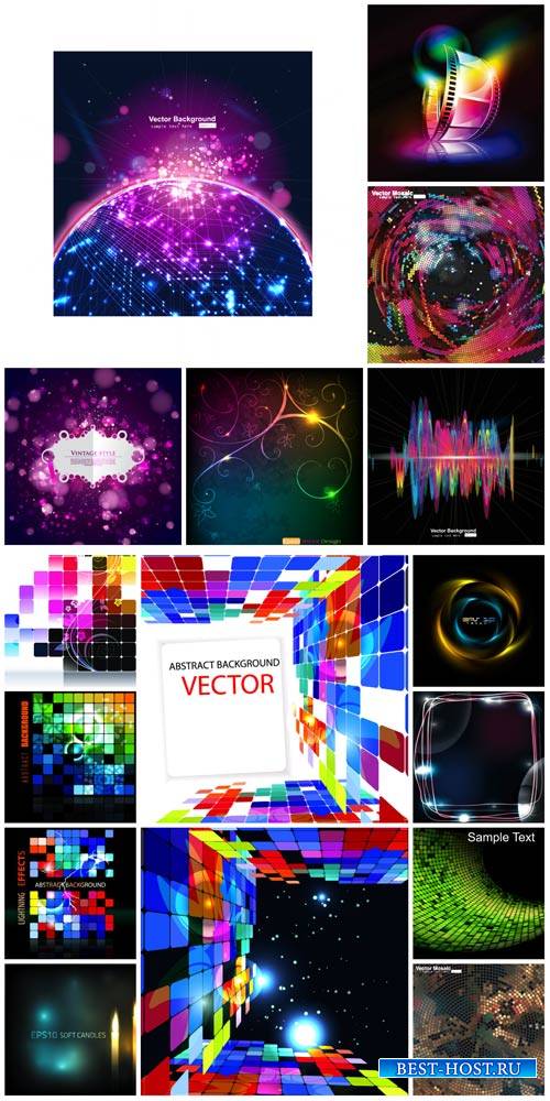 Векторные фоны с абстракцией #18 / Vector backgrounds with abstraction # 18