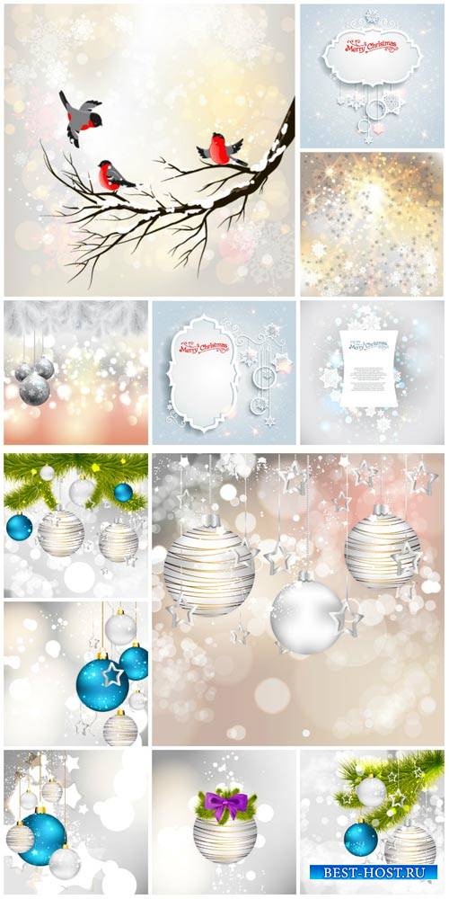 Christmas vector, Christmas tree balls