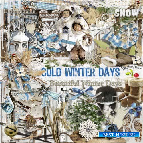 Зимний скрап-комплект - Холодные зимние дни