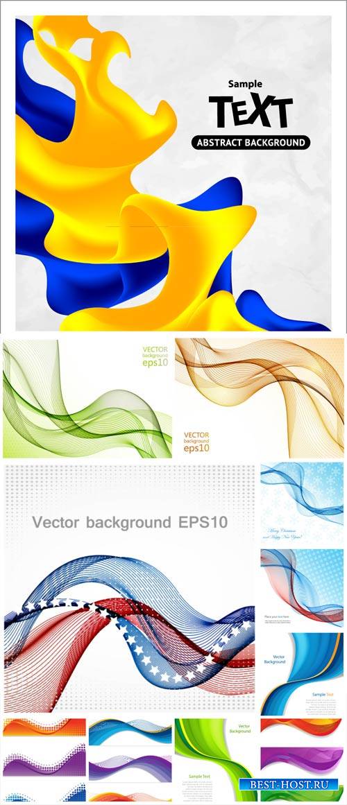 Vector backgrounds with abstraction # 33