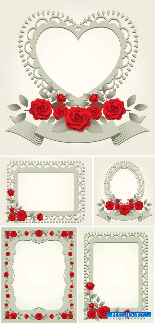 Vectorwith red roses