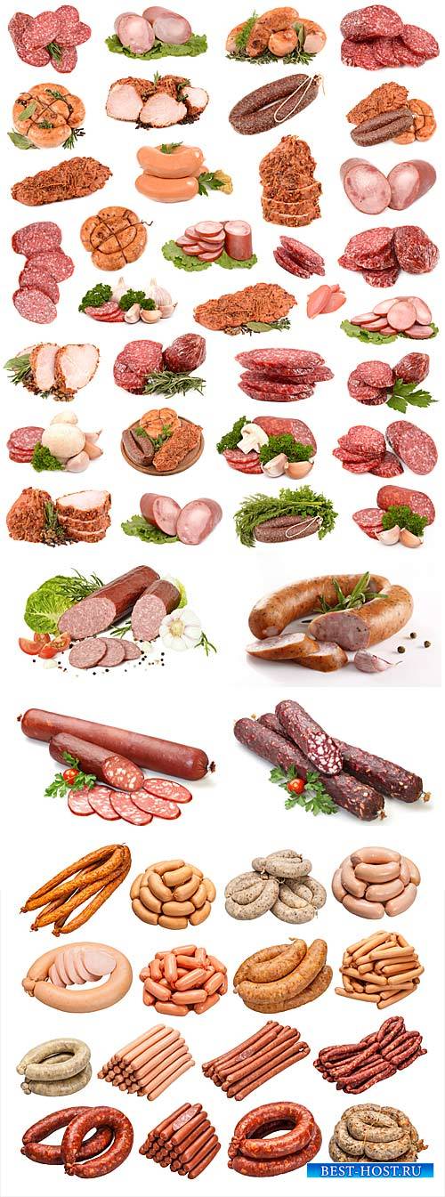 Sausage, meat products - stock photos