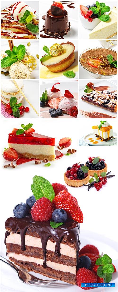 Desserts, cakes - stock photos