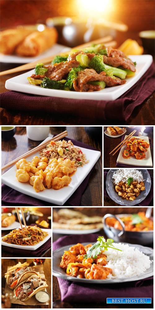 Delicious food, chinese food - Stock Photo
