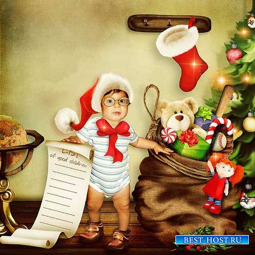 Рождественский скрап-комплект - Занятия Санта Клауса