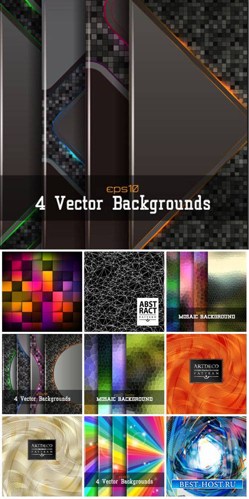 Vector backgrounds with abstraction # 47