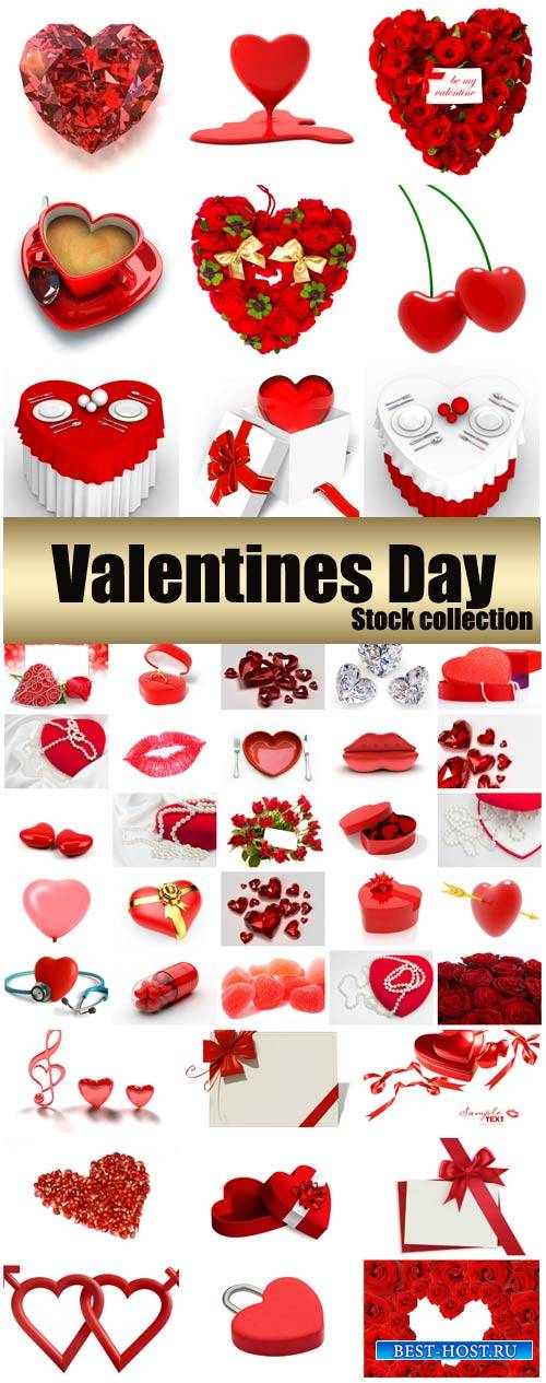 Valentine's Day, romantic backgrounds, roses, hearts #25 - stock photos