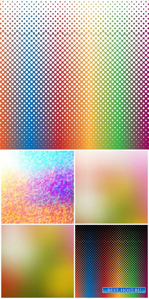 Vector backgrounds with different color tints