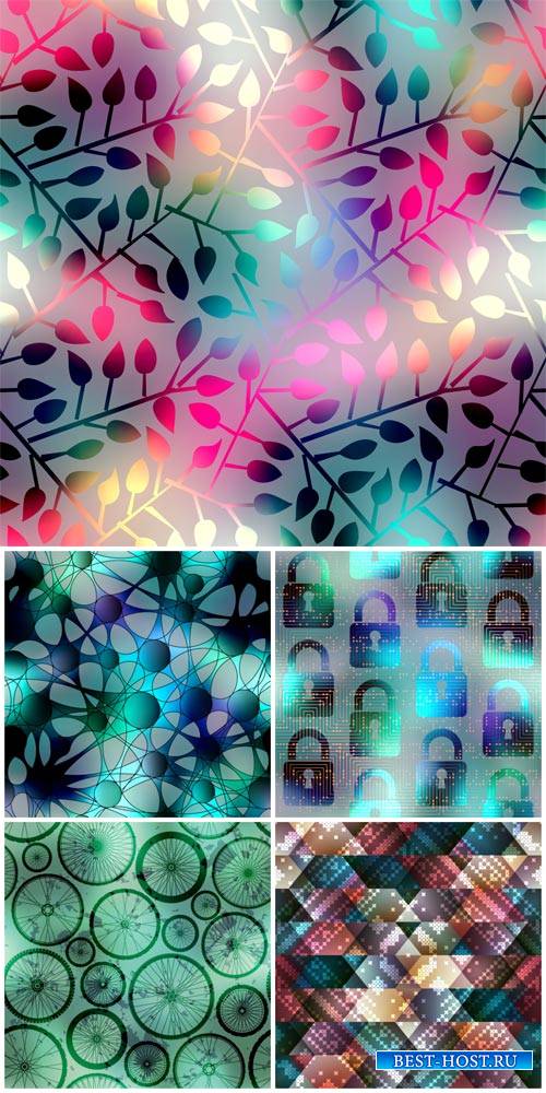 Creative vector backgrounds with different patterns