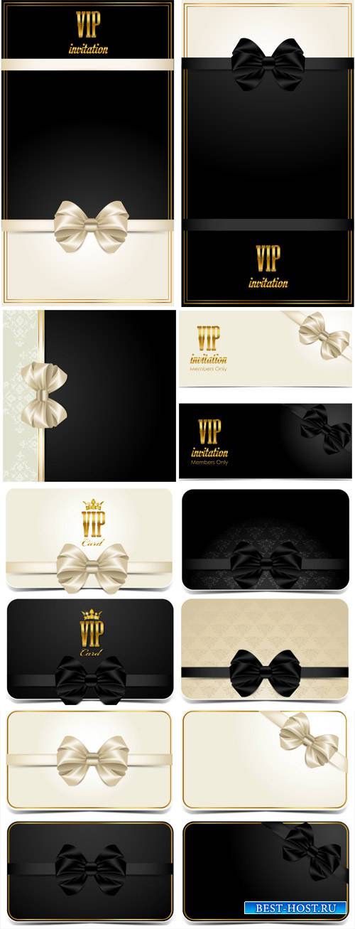 VIP card with golden elements, vector backgrounds