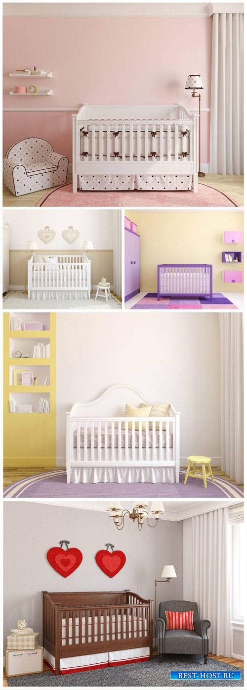 Child's room, cots - stock photos
