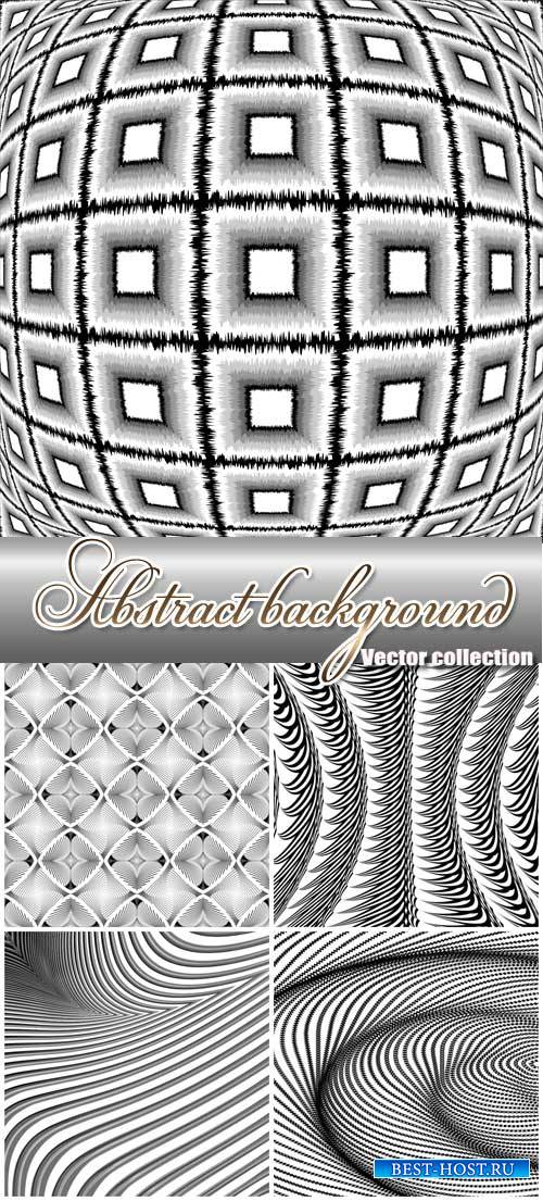 Black and white abstract backgrounds vector