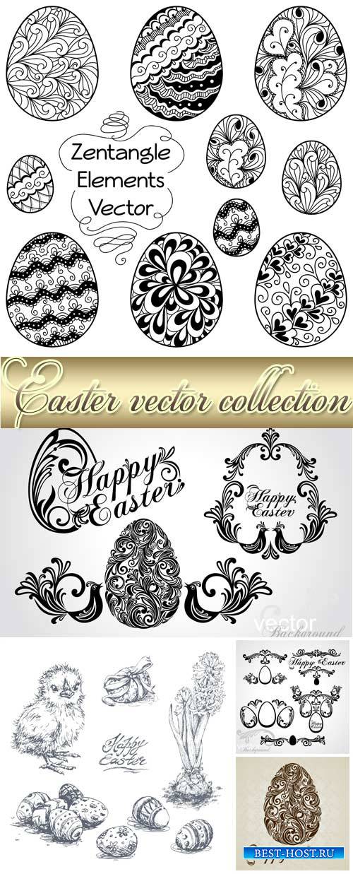 Easter vector, decorative elements