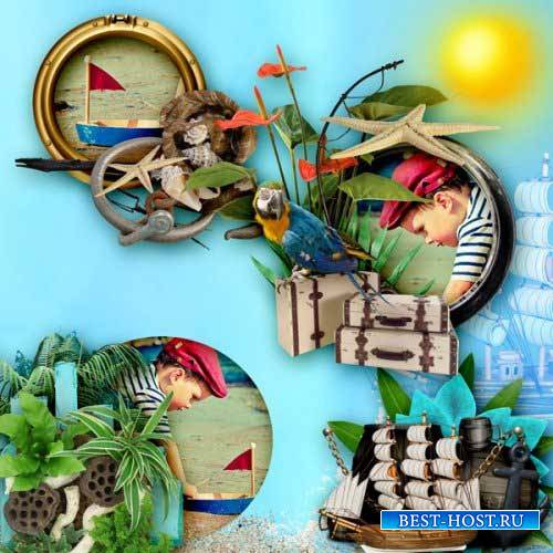 Пиратский скрап-комплект - Тропический денёк