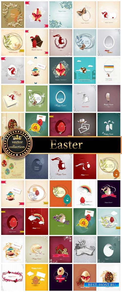 Collection of vector Easter
