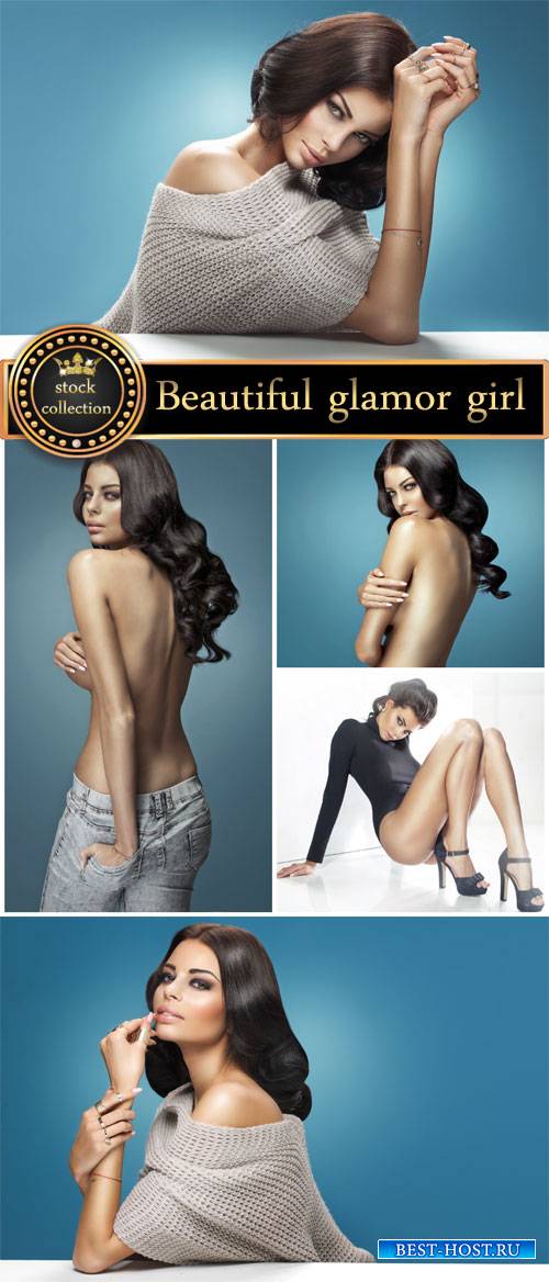 Beautiful glamor girl - stock photos