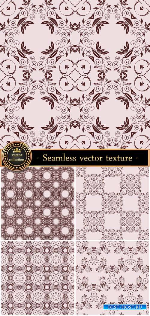 Seamless vector texture with beautiful patterns