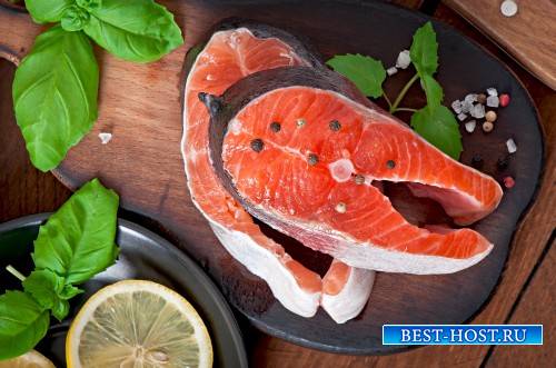 Red fish and spices - Stock Photo