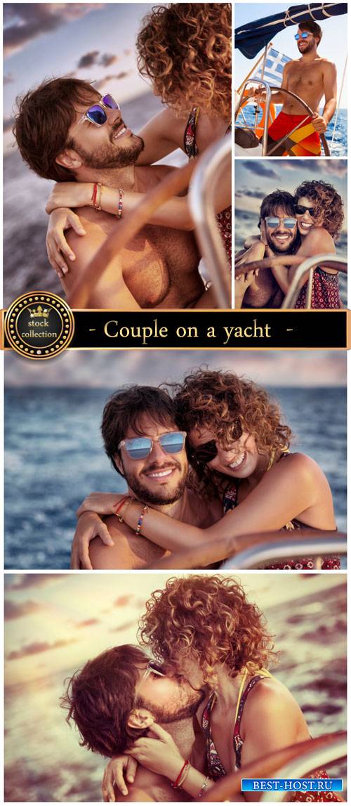 Couple on a yacht - Stock Photo