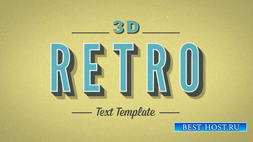 3D Retro Kinetic Typography - Project for After Effects (Videohive)