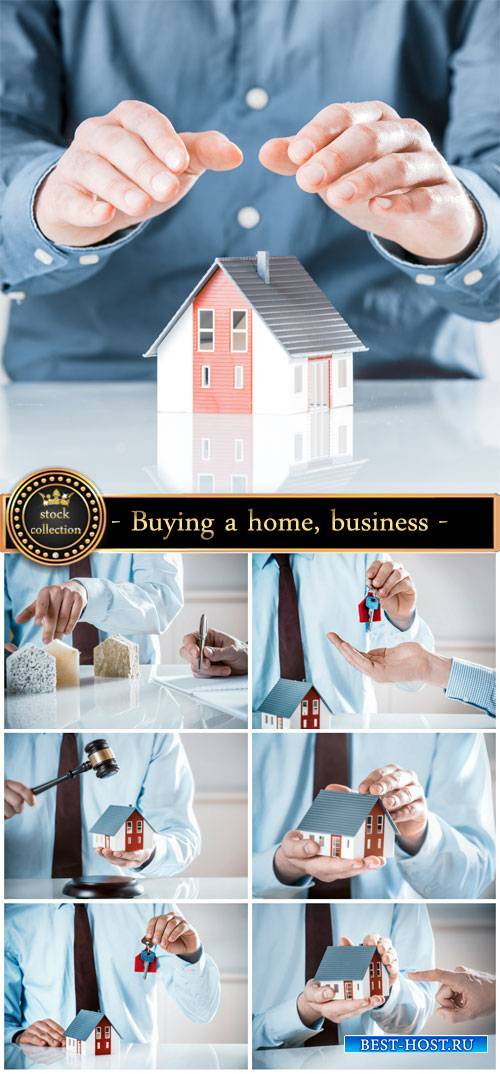 Buying a home, business - stock photos