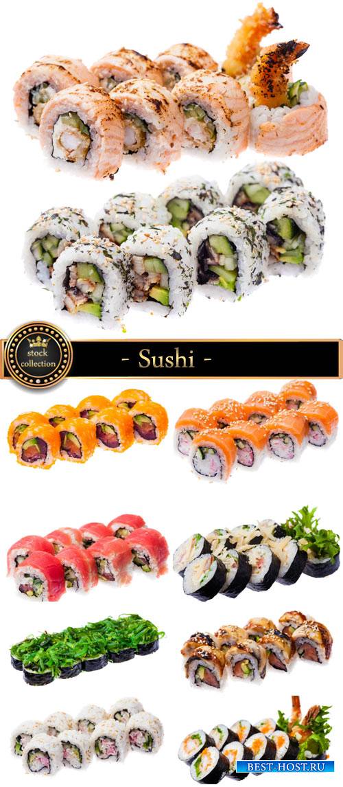 Sushi, eating seafood - Stock photo