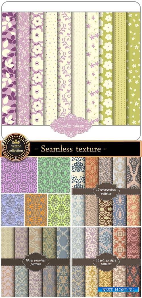 Seamless texture with vintage patterns, backgrounds vector