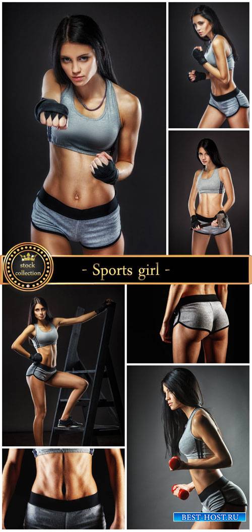 Sports girl, fitness and sports - stock photos