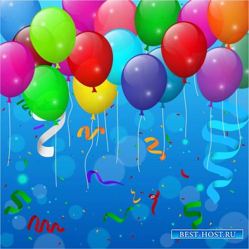 Happy birthday, vector backgrounds, balloons #5