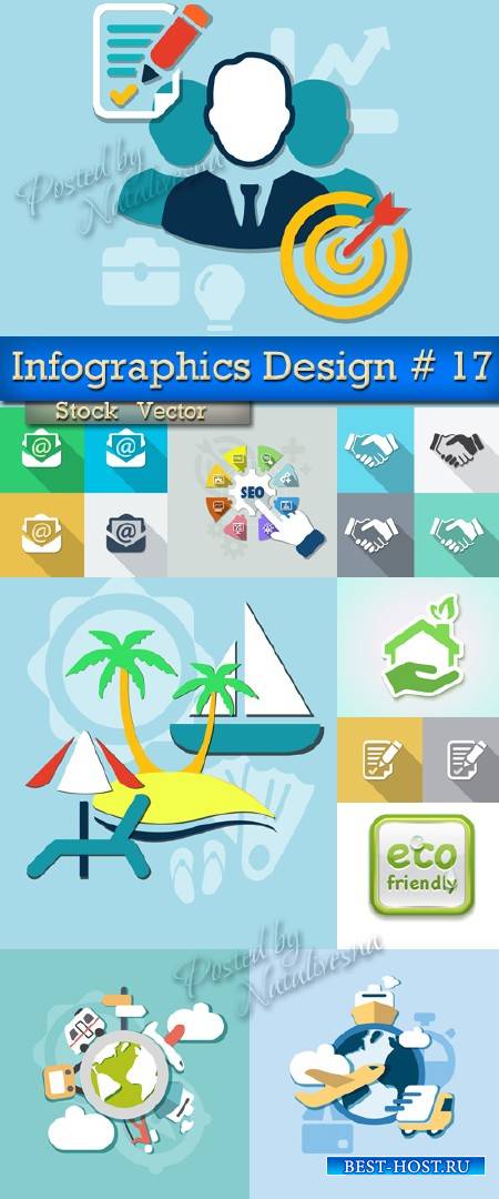 Infographics Elements Design in Vector # 17