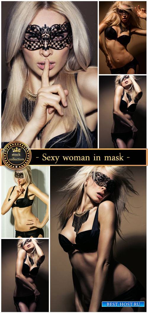 Sexy woman in mask - Stock Photo
