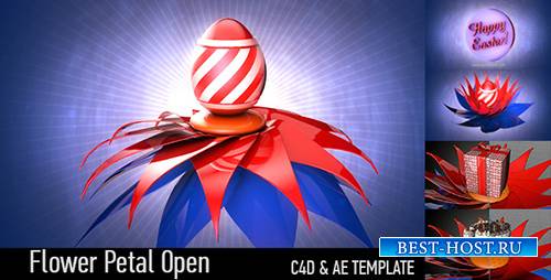 Flower Petal Open - Cinema 4D Templates and AE (Videohive)