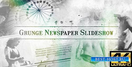 Grunge Newspaper Slideshow - Project for After Effects (Videohive)