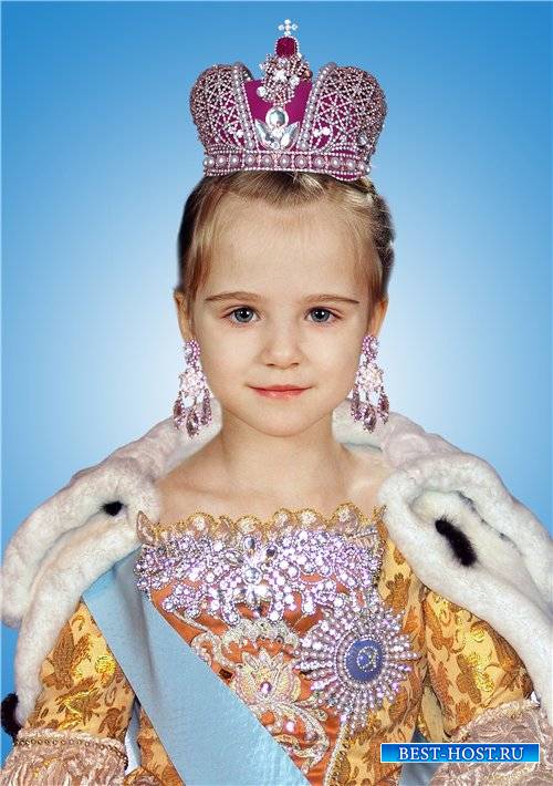 Шаблон для фотомонтажа девочкам – Принцесса